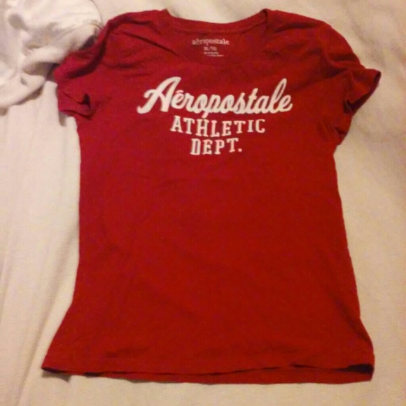 Red Aeropostale logo Tee