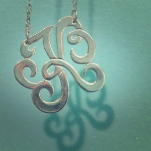 Letter k necklace