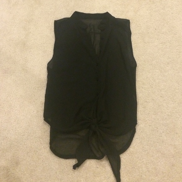 Black sheer Brandy tank top