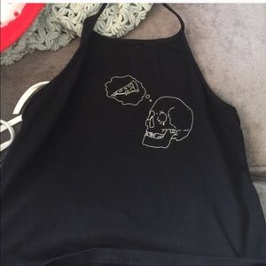 Brandy skull top