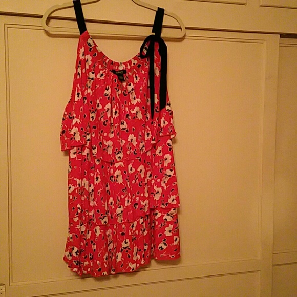 Flowered pink blouse