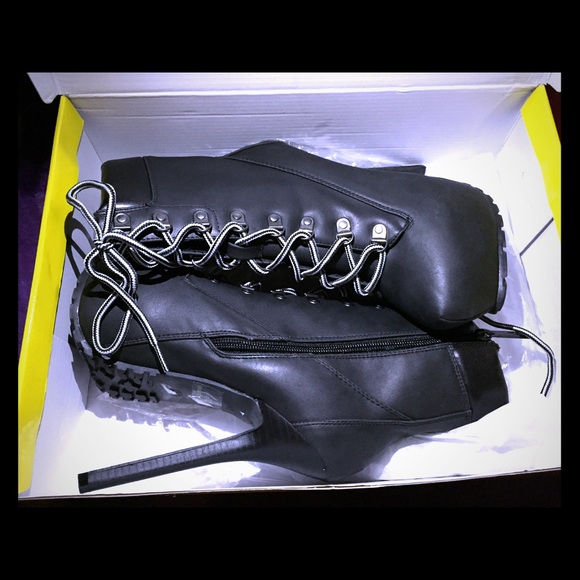 High Heel Boots. Milian-01A/Black