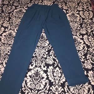 Dark teal harem pants