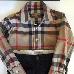 Boys 2T authentic Burberry check print