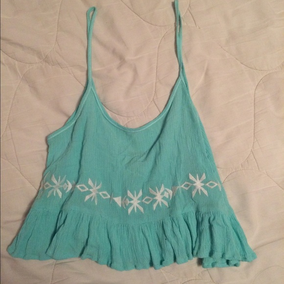 Pacsun Cropped Peplum Tank