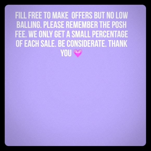 No low balling offers!