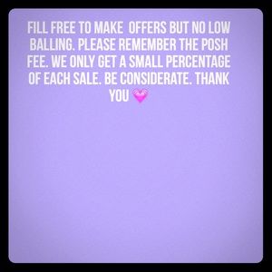 No low balling offers!