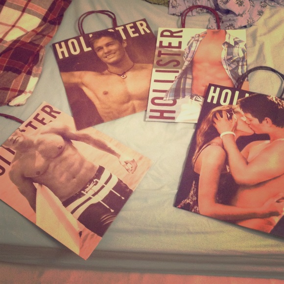 Hollister bags (empty) haha