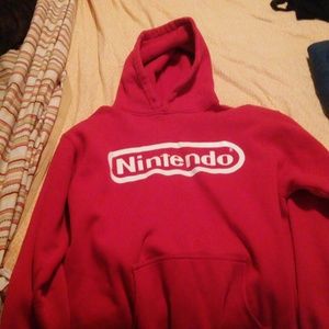 Nintendo heavy red hoodie