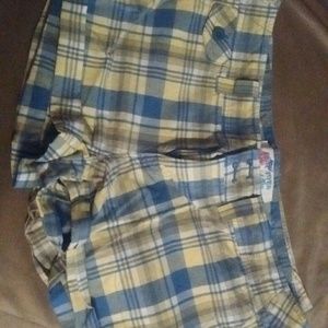Plaid shorts size 9