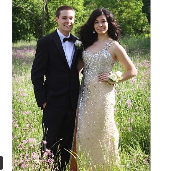 Beige Dress Size 6 Altered to 4