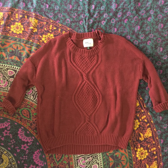 3/4 chunky sweater