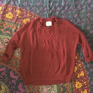 3/4 chunky sweater