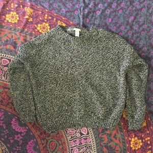 Chunky grey marble sweater
