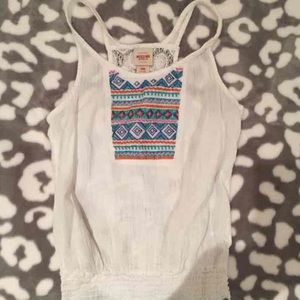 Target White Tribal Tank