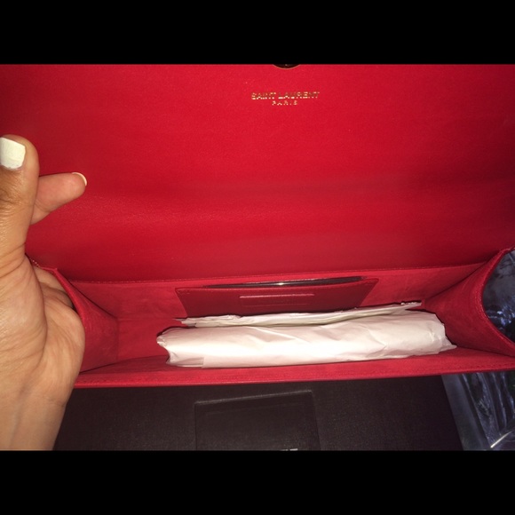 SOLD on tradesy! Brand New Red YSL Clutch - Picture 3 of 4