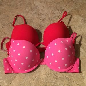 Bundle! 2 Gilly Hicks push 'em up bras