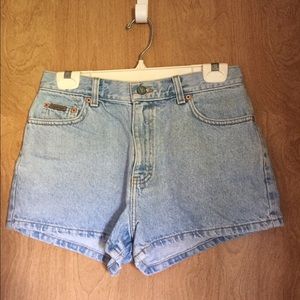 Blue jean shorts, by Calvin Klein!