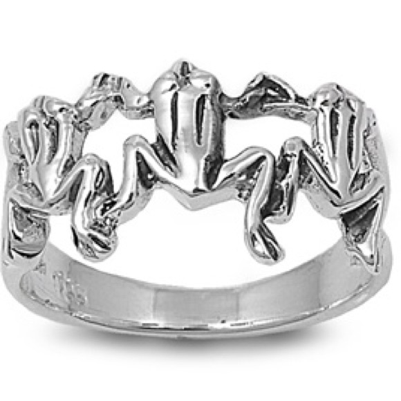 RP140021.5 Jewelry Sterling Silver Frog Ring Poshmark