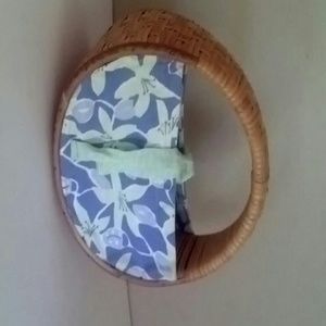 Lilly Pulitzer Wicker Straw Handbag