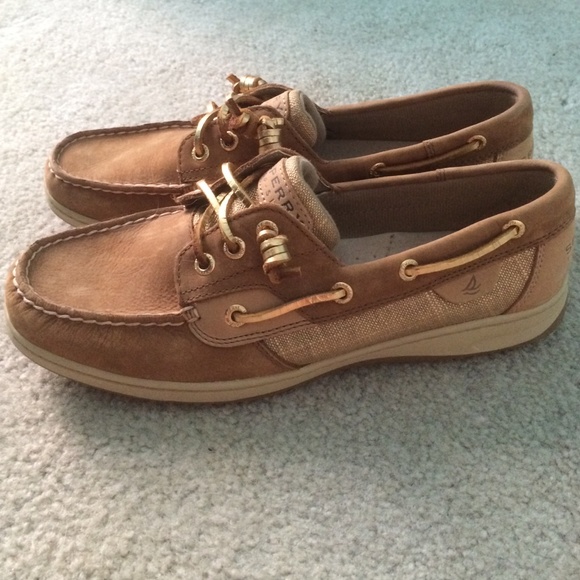 Gold/Tan Sperry topsider