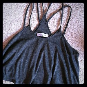 Strappy Abercrombie & Fitch Grey Cropped Tank