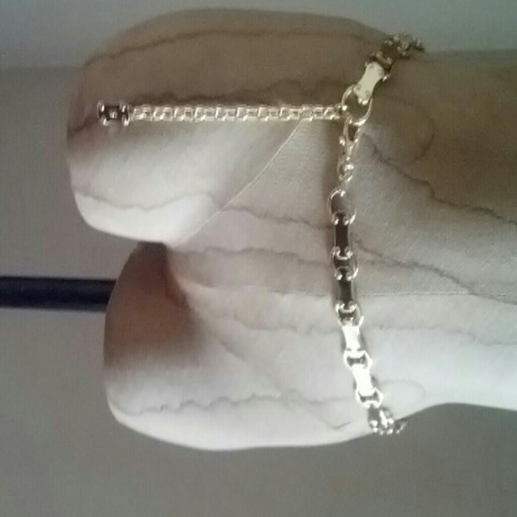 Michael Kors gold metal link belt