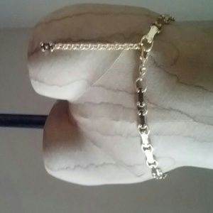 Michael Kors gold metal link belt