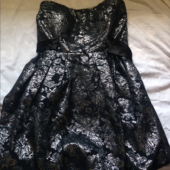 Black and silver party dress