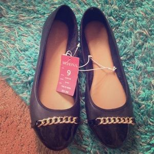 NWT black flats