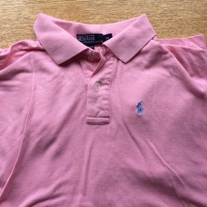 Pink polo shirt
