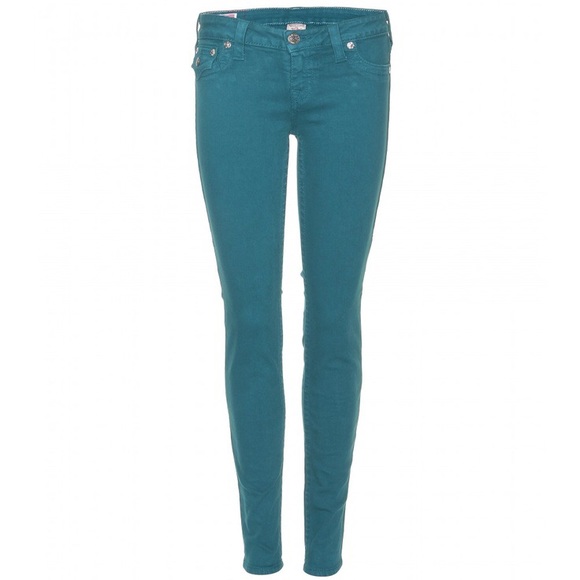 True Religion peacock mid rise pants denim 27