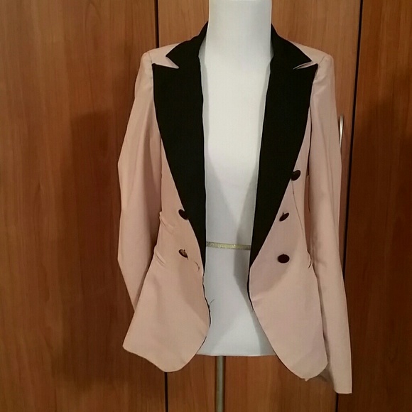 Vintage tuxedo style double breasted blazer
