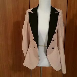 Vintage tuxedo style double breasted blazer