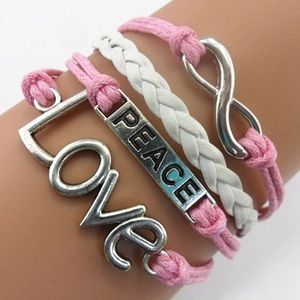 Pink love peace infinity