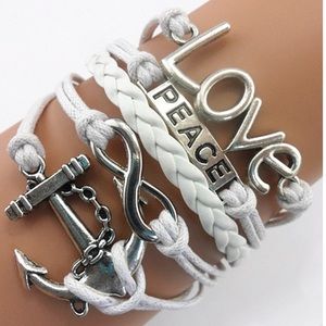 white anchor peace love