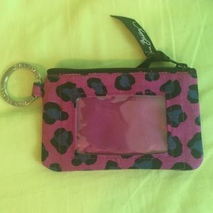 Vera Bradley Purple Cheetah ID wallet