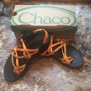 Women's Chacos double orange