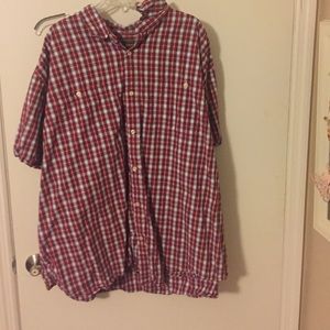 Men's button up shirt sleeves shirt