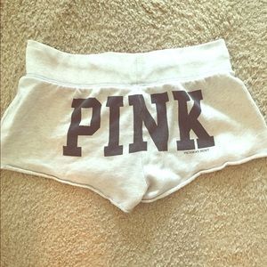 Victoria's Secret pink shorts.