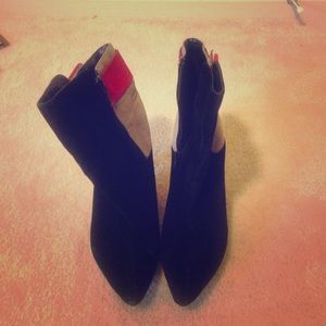 Suede booties