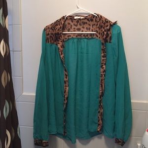 Cheetah print shirt!