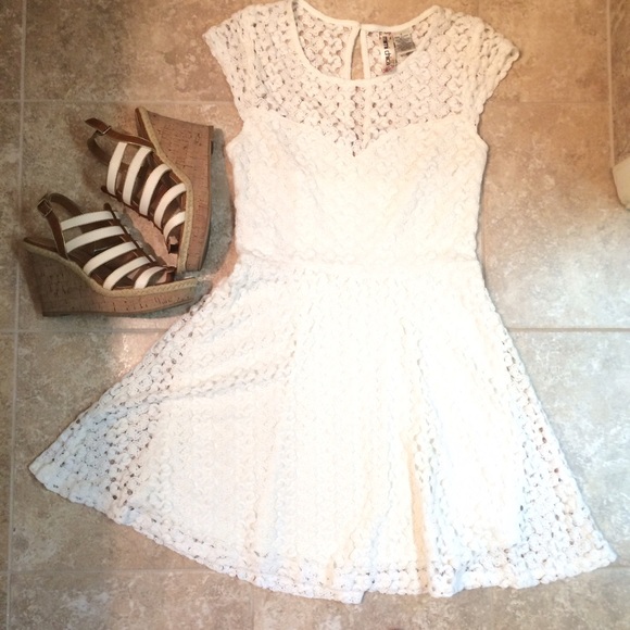 White Fit & Flare Dress NWOT