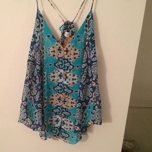 Dolce Vita print top size small