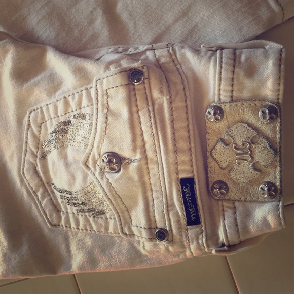 Miss Me White Jeans
