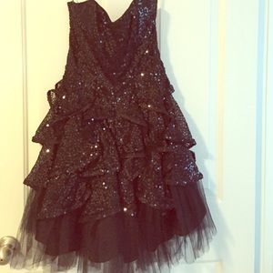 Strapless Betsey Johnson sequin dress.