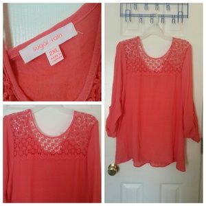 Coral Blouse