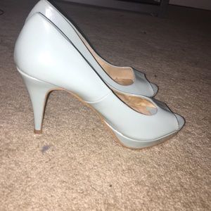 Blue heels worn once for prom