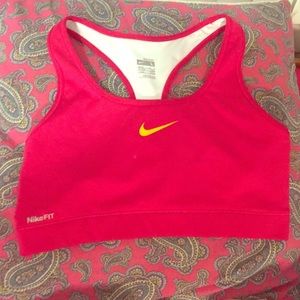 Red Nike Sports Bra