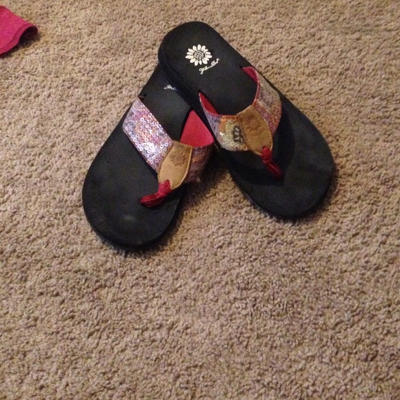 Yellow box flip flop